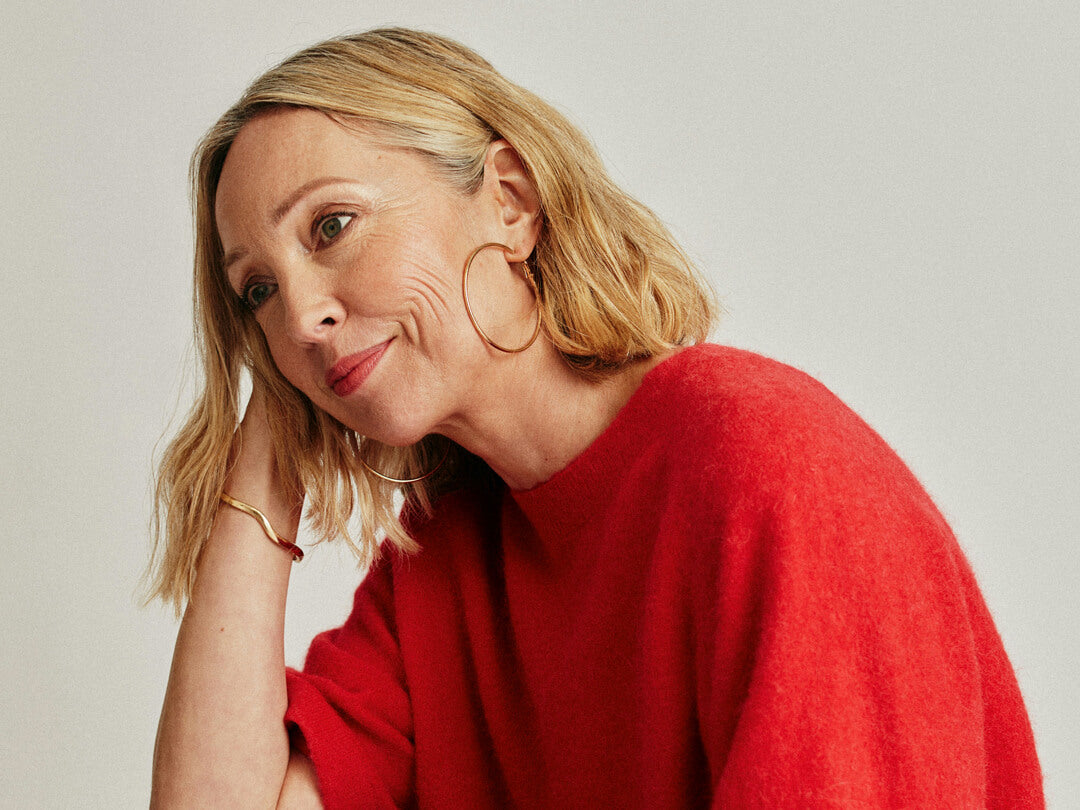 Gesicht einer älteren Frau mit reifer Haut